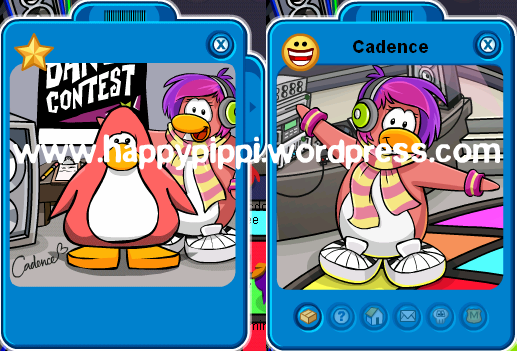 DJ Cadence is on Club Penguin. A good friend of mine who we will call the 